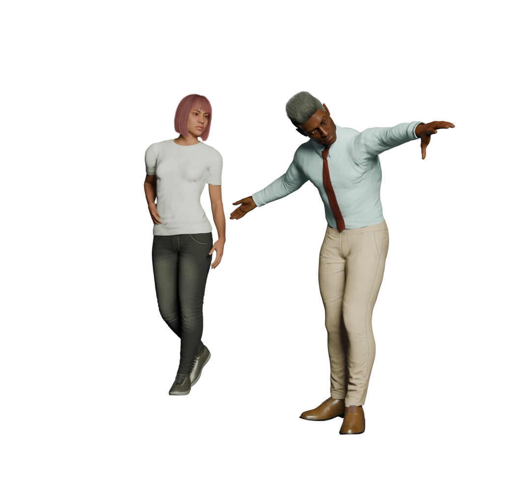 Model pose 4