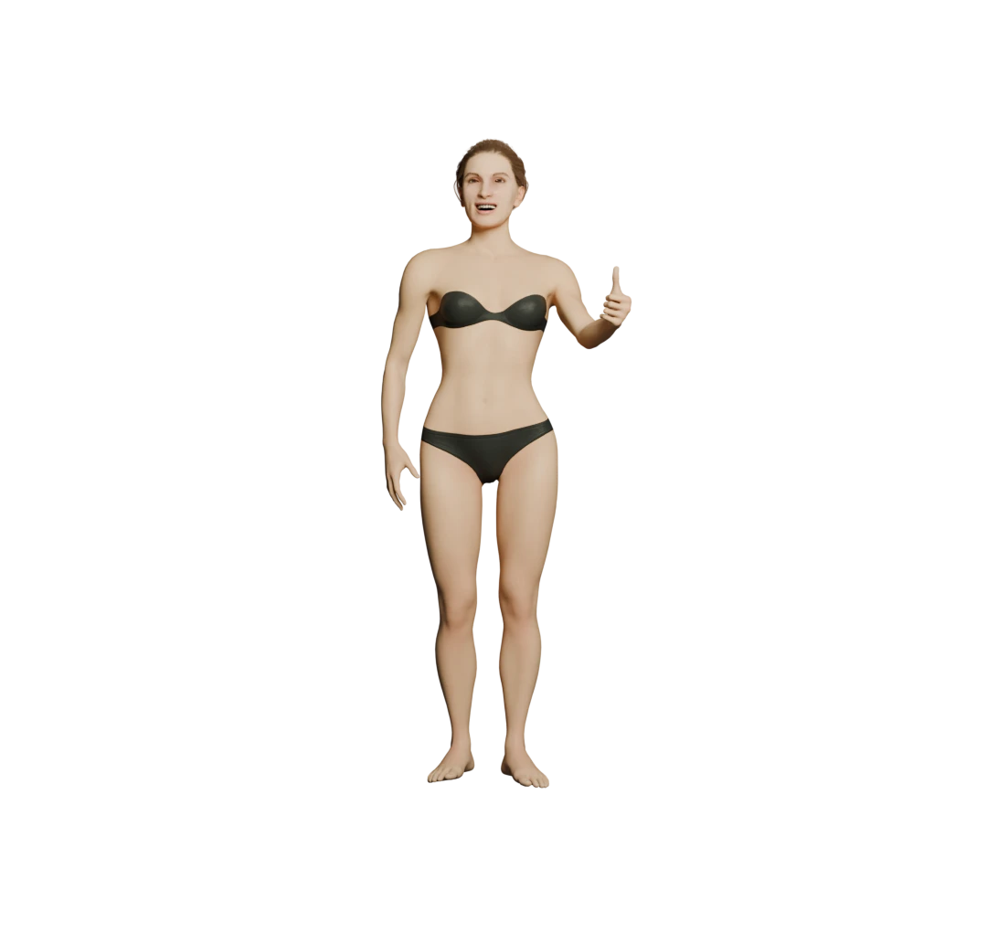 Model pose 9