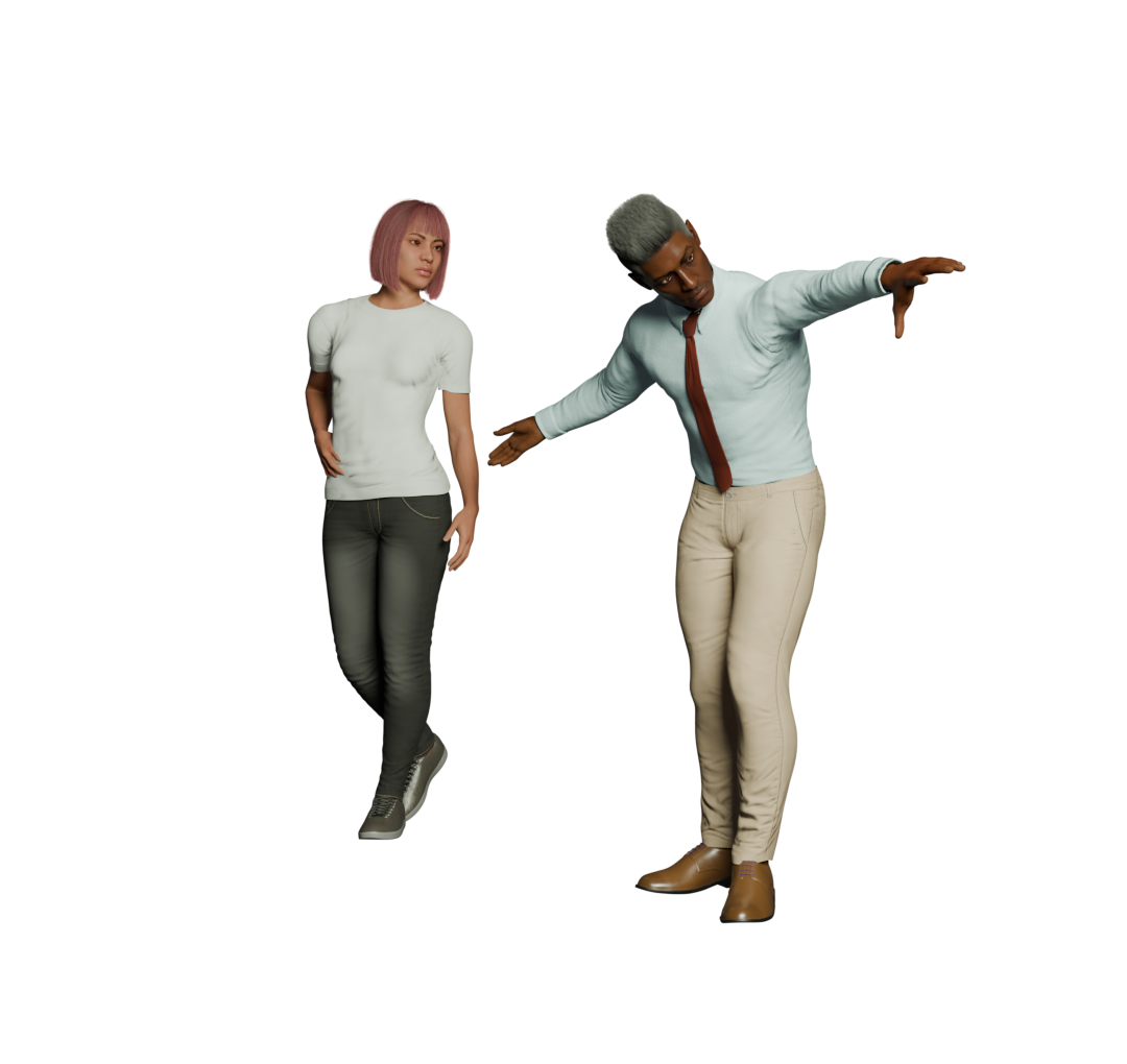 Model pose 4