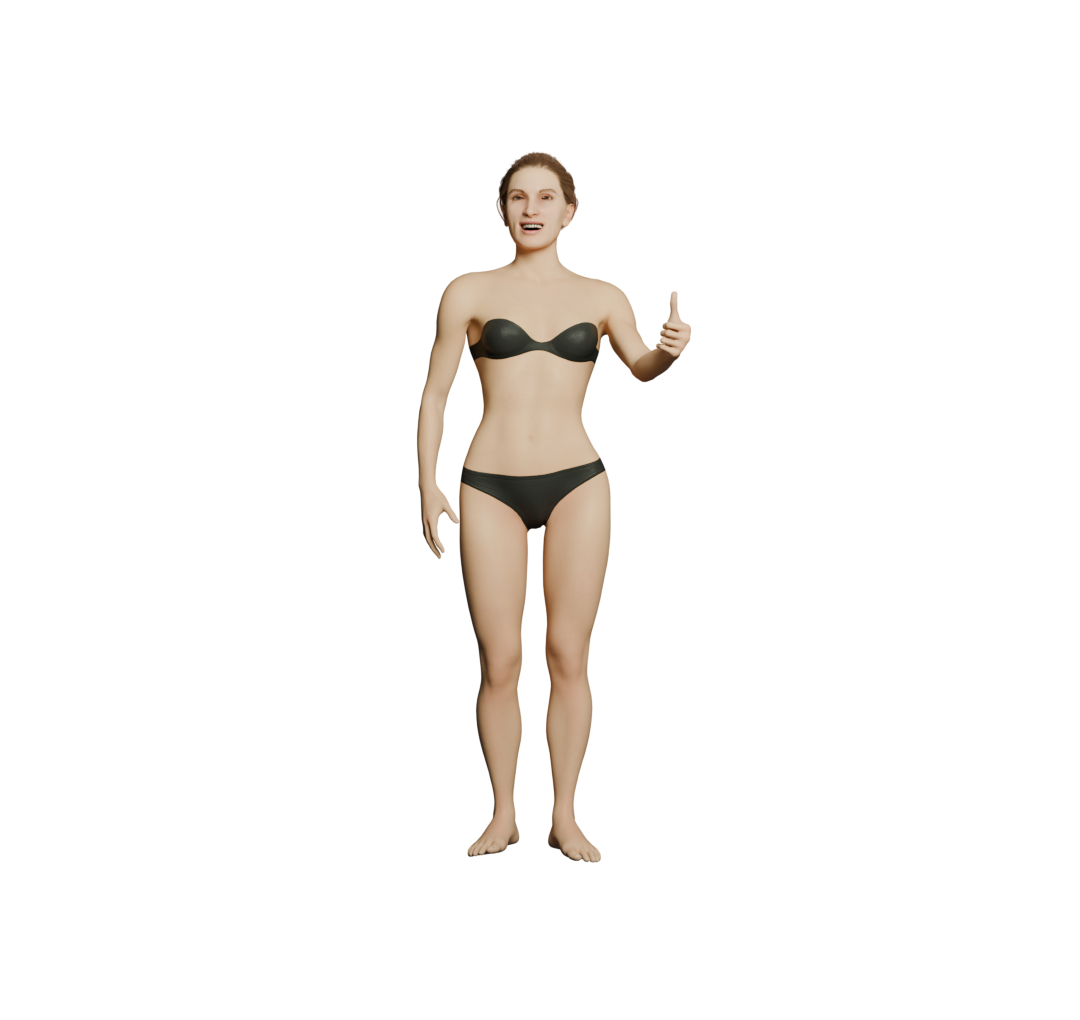 Model pose 9